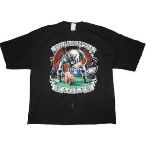Vintage Y2K Philadelphia Eagles Liquid Blue PROTOTYPE Angry Bird T-Shirt 3XL